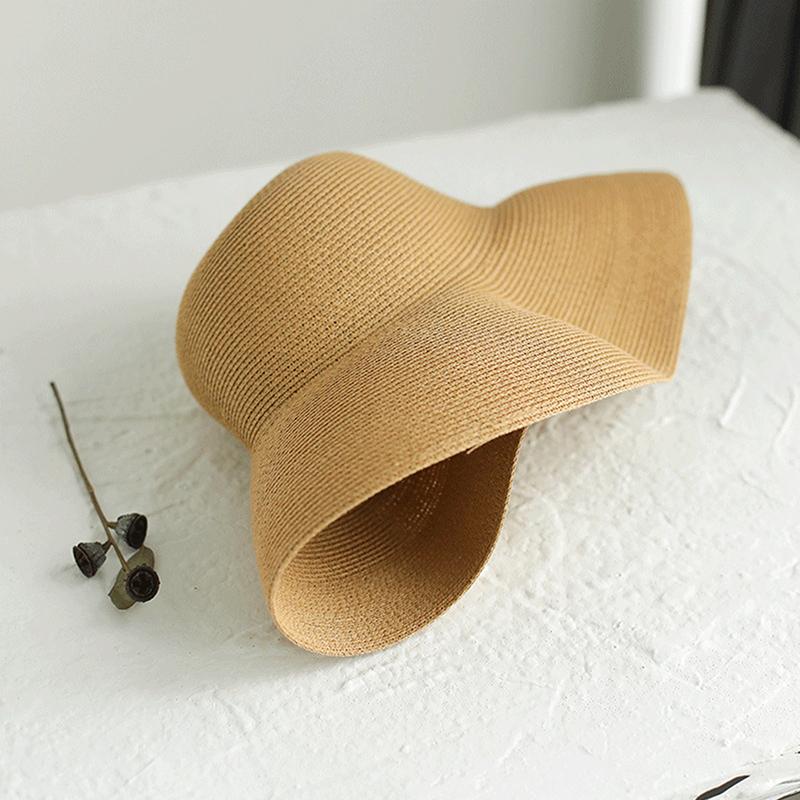 Соломенная шляпа женская летняя с большими полями дорожная солнцезащитная шляпа Hepburn Wind Visor Holiday Beach Hat складная универсальная женская шляпа