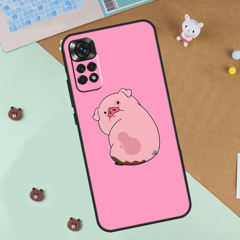 Мультяшный чехол-поросенок для Xiaomi Redmi Note 13 12 11 9 10 14 Pro 10S 11S 12S Чехол для Redmi 13C 10C 12C 14C