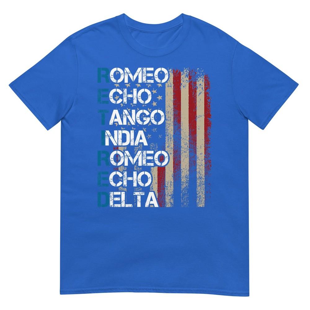 Phonetic Alphabet Retired Veteran Retireunisext Army Military Tshirt Small