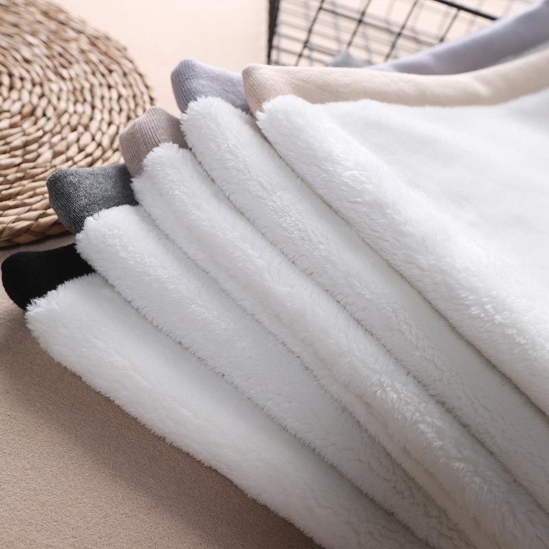 Унисекс утолщенный бархатный пояс для защиты талии - зимний трикотажный хлопок для защиты от холода для дополнительного тепла