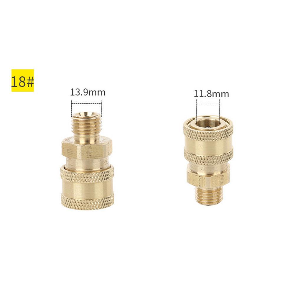 Адаптер для быстрого подключения 1/4 дюйма-разъем для мойки высокого давления автомобиля для чистки автомобиля 1 # ~ 19 #