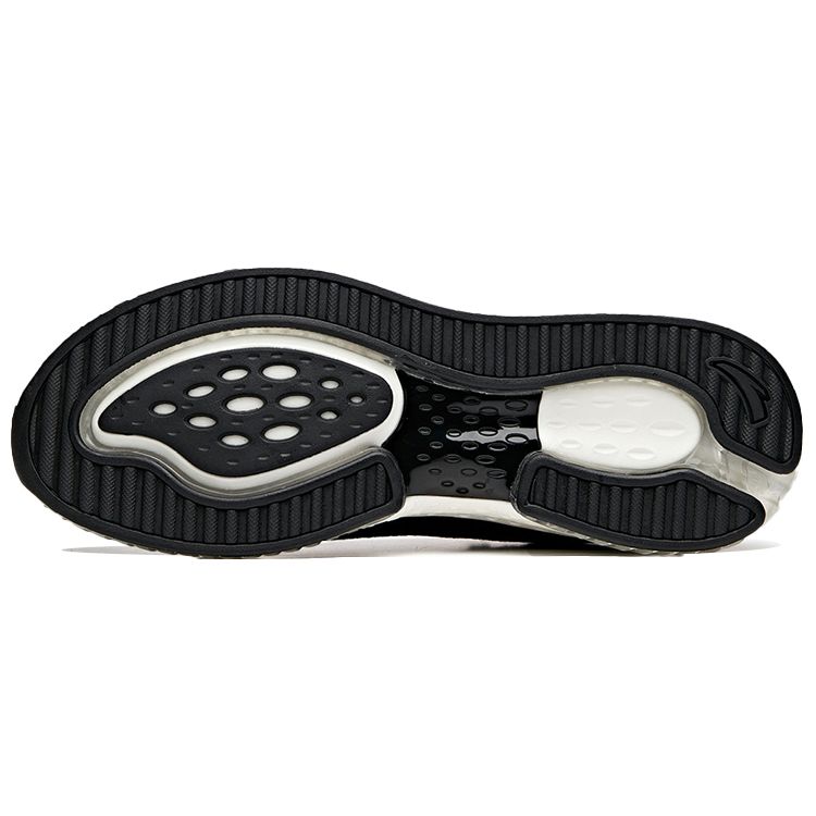 Anta Эластичные резиновые кроссовки с низким верхом женские кроссовки черные белые 122015501-1