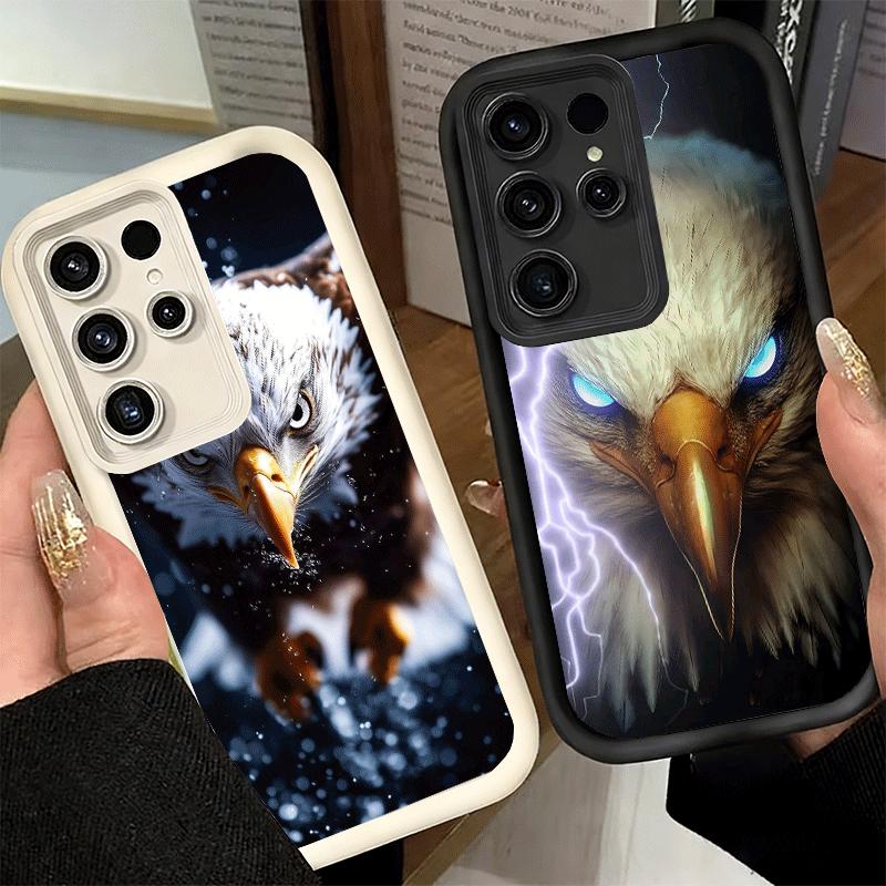 Phone Case for Samsung Galaxy S26 S25 Ultra S24 FE Bald Eagle Cool Shell S23 Plus S22 + S21 S20 5G Soft Silicone Funda
