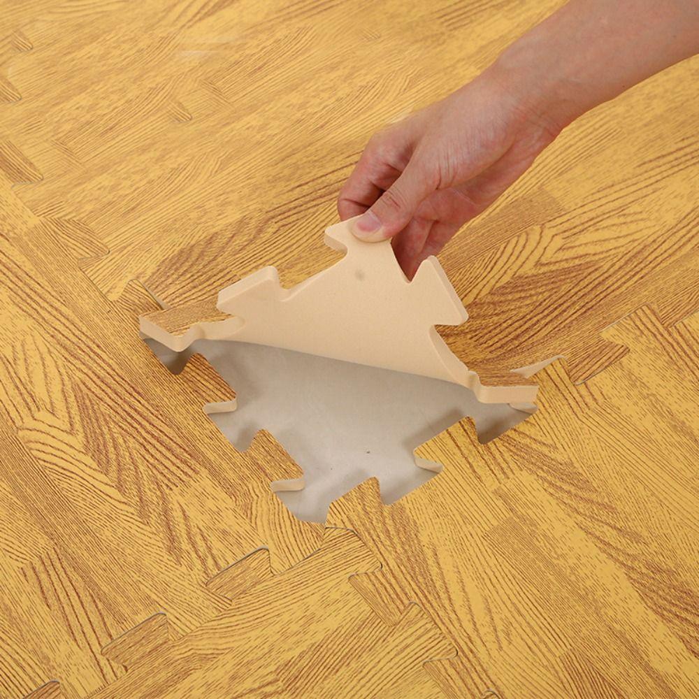 4 шт. Коврик-пазл из ЭВА пены с текстурой дерева Водонепроницаемый напольный коврик Ковер Коврик-пазл из пены Для ползания младенцев и упражнений