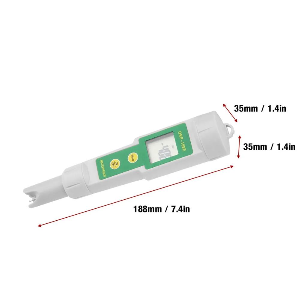 ORP‑169 Portable Water Quality Monitor Digital ORP Tester Pen Detachable Water ORP Meter Aquarium Pool Tester ORP Measure Pen