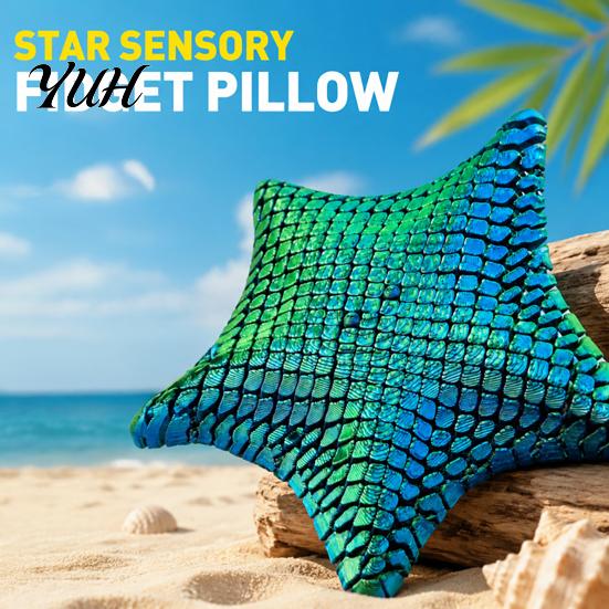 Interactive Stress Relief Toys 3D Printed Articulated Sea Animal Figurine, Flexible Joint Movable Ocean Full Color Filling Figurines Creature
