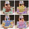 Transparent Dual-Tone Mini Keyboard Pendant 26-Key Keyboard Keychain  Desktop Decoration