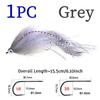 4Colors Big Articulated Streamer Fly Tying Fishing Lure 2Hooks Big Game Streamer Fly Metal Fish Mask Fly Fishing