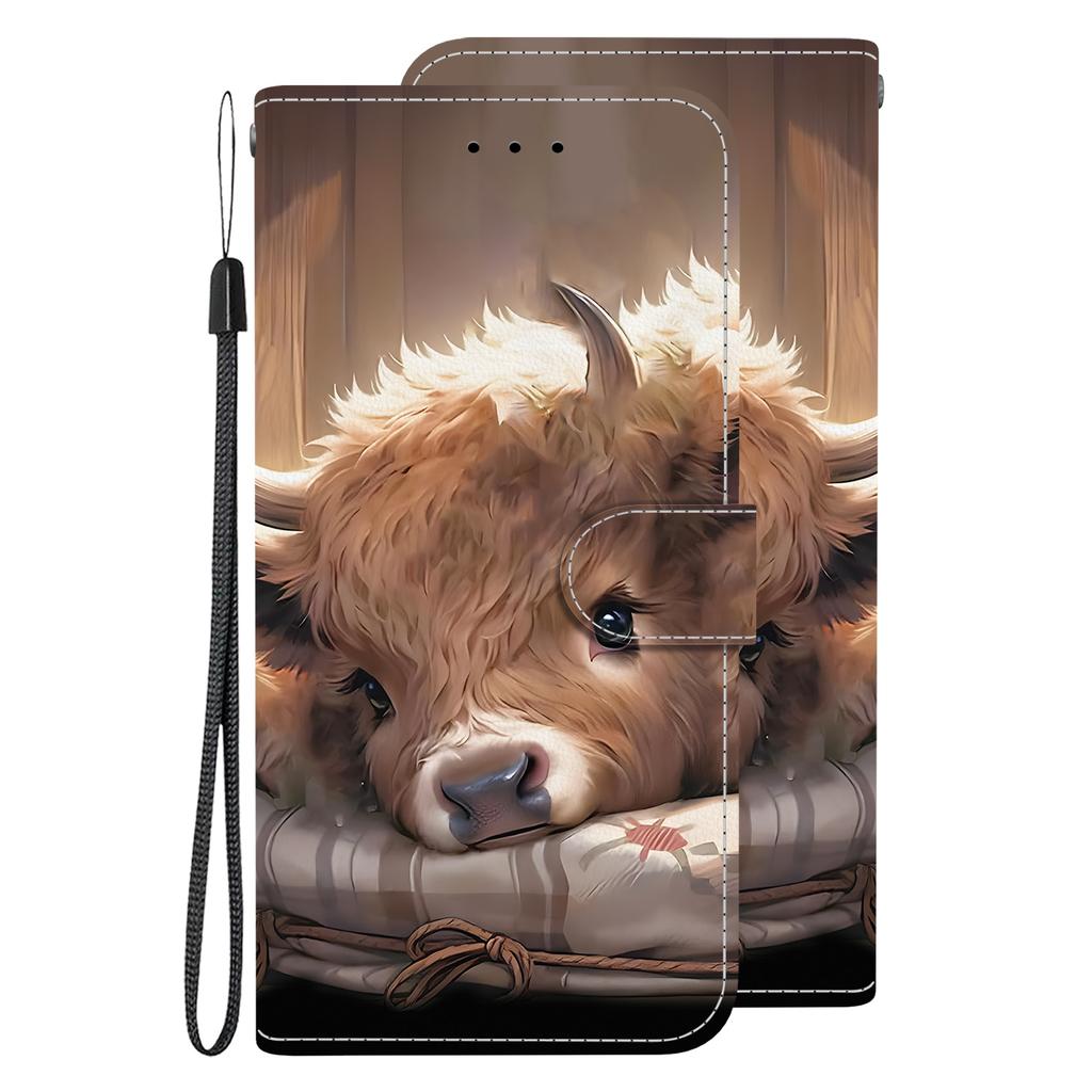 Чехол-книжка из искусственной кожи ручной работы для Samsung Galaxy A07 (A075F/A075M)- Противоскользящий ударопрочный чехол с ремешком на запястье и дизайнами в виде сердец/роз и кошек