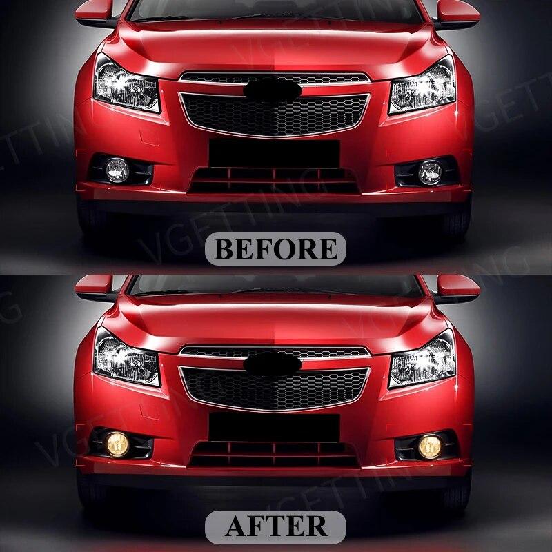 Для Chevrolet Cruze Chevy 2009 2010 2011 2012 2013 2014 светодиодные противотуманные фары чехлы для ламп рамка решетка жгут проводов комплект 12 В