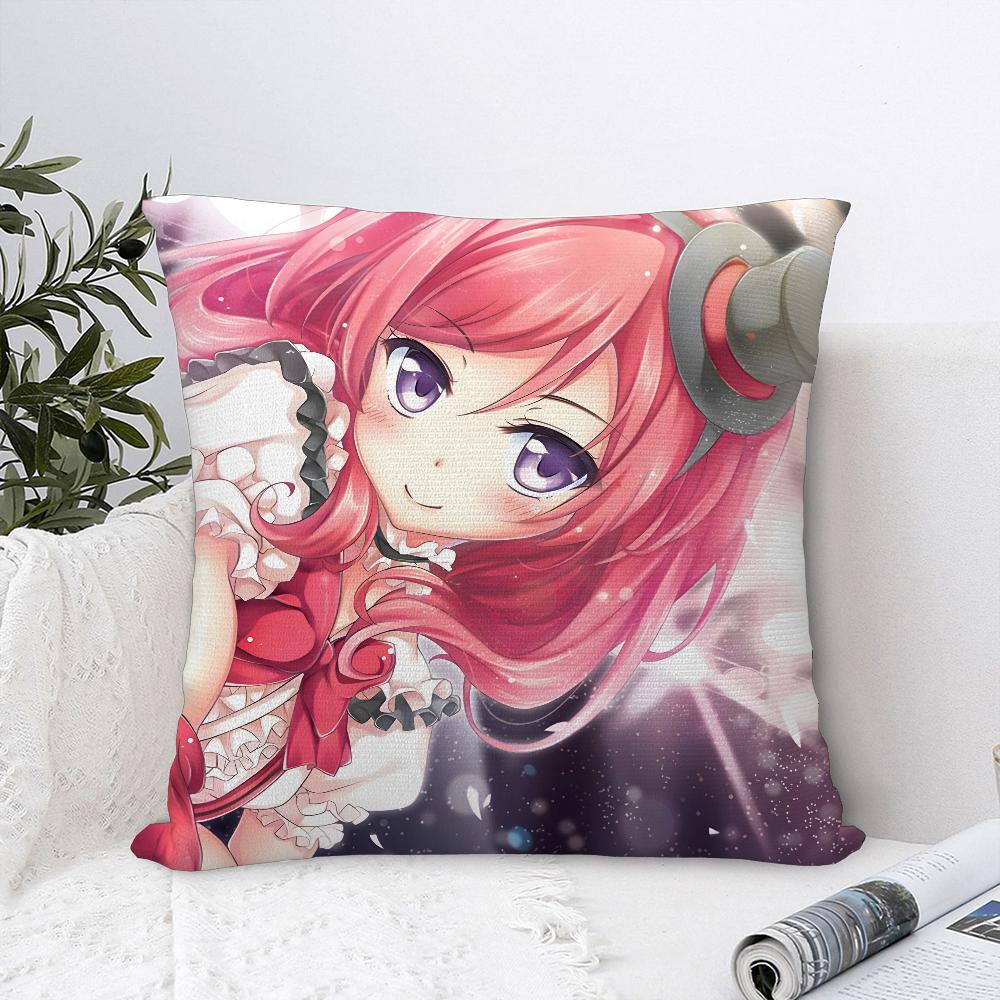Аниме L-Love Live! Наволочка Декоративная для Дивана Домашняя Двусторонняя Печать Плюшевая Квадратная Наволочка для Подушки Декор Подушки Чехол