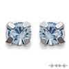[A4197] - Sky Blue Silver Brilliants 4 Mm