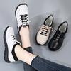 2025Sneakers Women Shoes Platform Loafers Lace Up Leather Flats Trend Spring Casual Mom Shoe Mujer Zapatos Chaussure Femme
