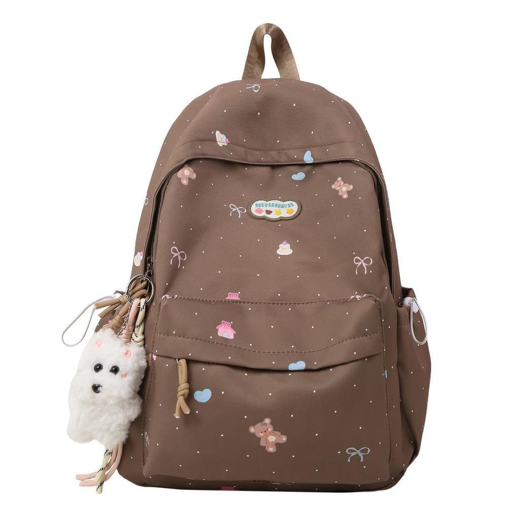 Sweet Girl Double Shoulder Backpack for Students - Cute, Large Capacity, Niche Design