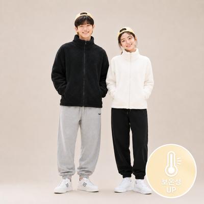 [KIDS / FLEECE-LINED] Premium Cotton 85% Signature Jogger Pants — Sizes 120–160 | Made In Korea | 2 Colors