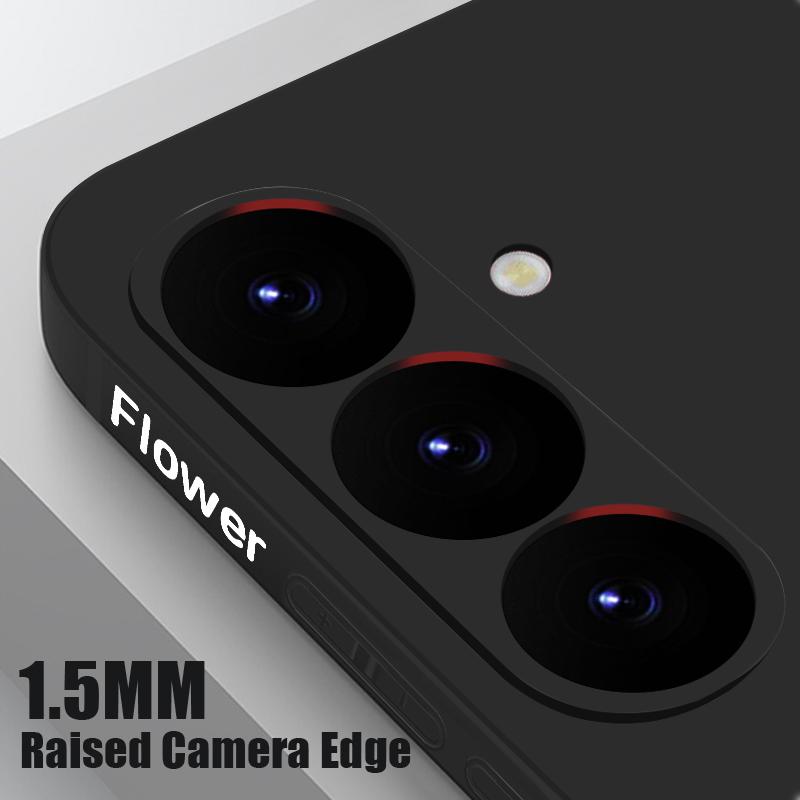 Мягкий чехол на шнурке для Samsung Galaxy S24 S25 Ultra S23 S22 Ultra S21 S20 FE A14 A34 A15 A35 A52 A53 A54 A55 5G A16 A36 A56 Чехол-накладка с розовыми цветами