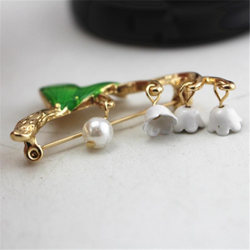 Fashion Party Sweet and Lovely Female Series Lily of The Valley Brooch Accessories Girl Party Gift ARI