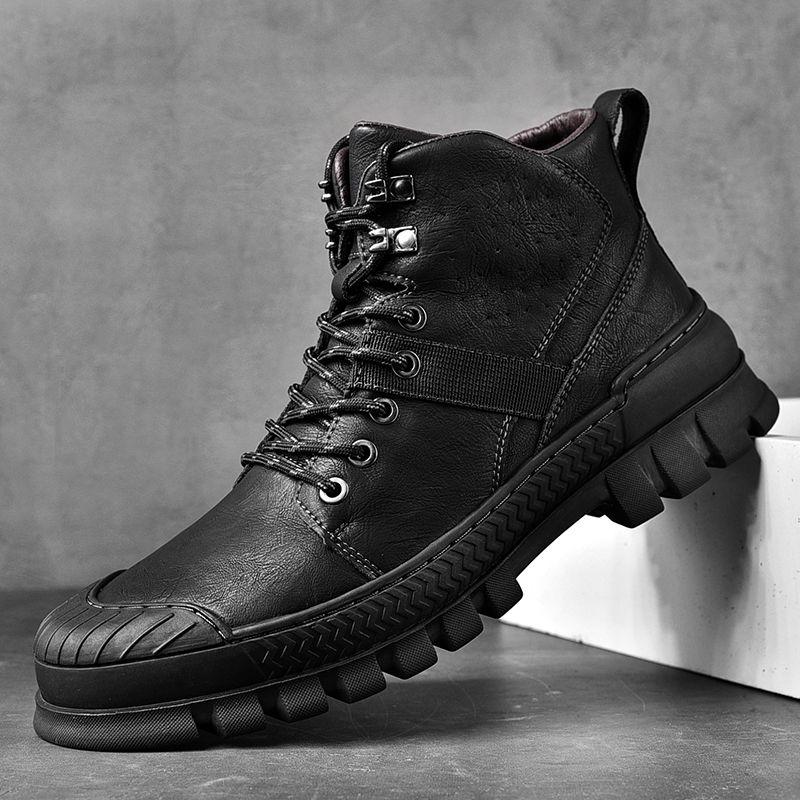 Retro Martin Boots Men's Motorcycle Tooling Boots Autumn