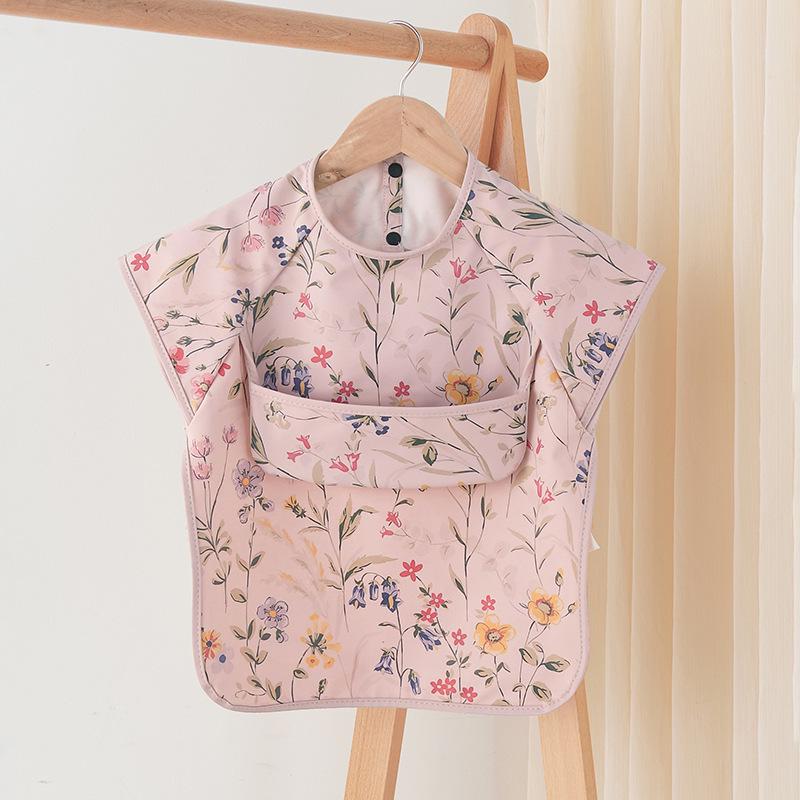 Korean-Style Reversible Sleeveless Baby Bib: Waterproof & Anti-Dirty for Feeding