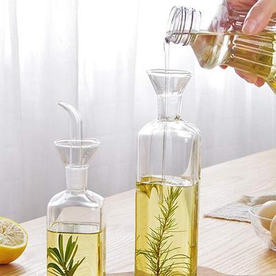 17 унций Стеклянная бутылка для масла Диспенсер для оливкового масла Стеклянная бутылка Диспенсер для кулинарного масла и уксуса с дозатором и носиком для кухни и барбекю