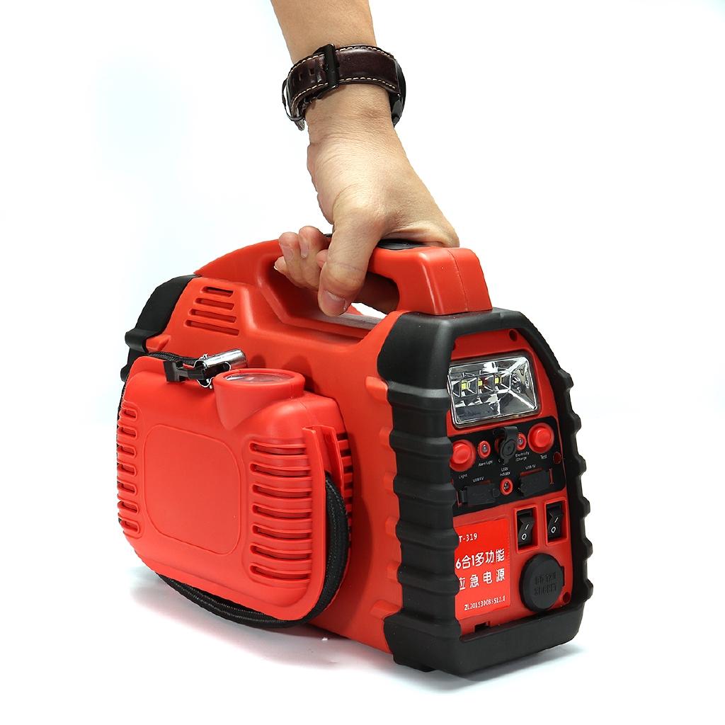 7 в 1/6 в 1 портативный воздушный компрессор автомобильное зарядное устройство аккумулятор пусковое устройство многофункциональное усиление мощности усилитель 12 В 2.1A