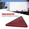 Red Rear Reflectors Triangle Reflective 2PCS Car Accessories Fit for Trailer Motorcycle Caravan Truck Boat