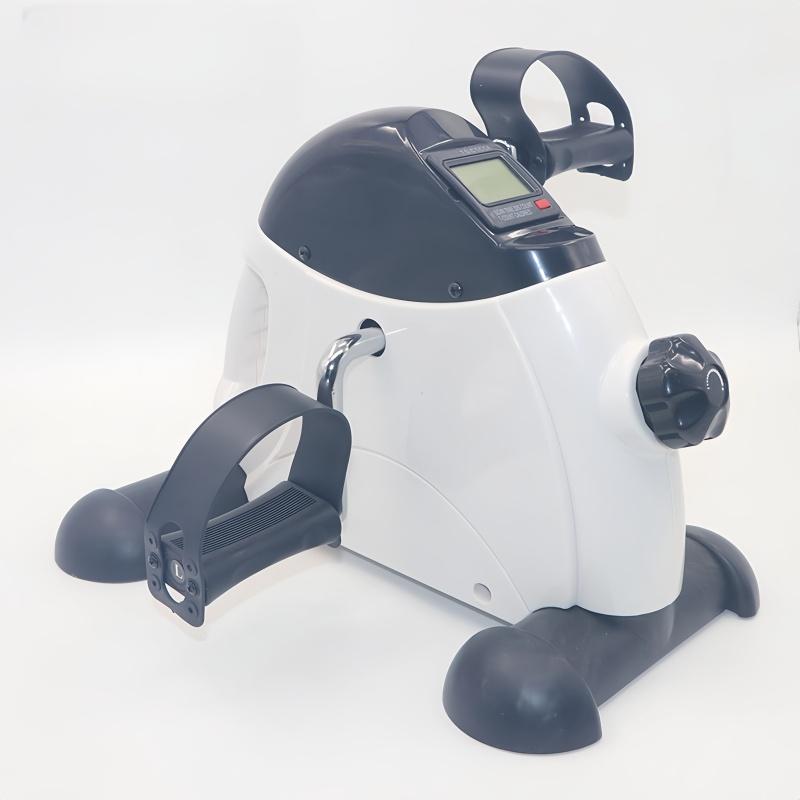 Мини велотренажер стационарный велосипед педальный тренажер под стол регулируемое магнитное сопротивление тренажер для рук и ног ЖК-дисплей домашний спортзал