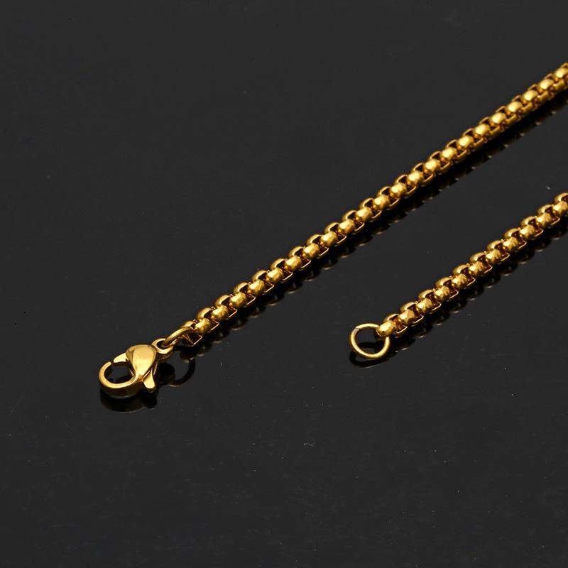 Мужские украшения Ретро Цепочка Ожерелье Подарок парню Ювелирные изделия Подарок Шарм Уникальный Стильный Простая мода 1 шт.