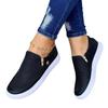 Women Shoes 2024 Fashion Round Toe Flats Loafers Female Slip On Zipper Casual Shoes Autumn Fashion Female Moccasins Plus Size 43