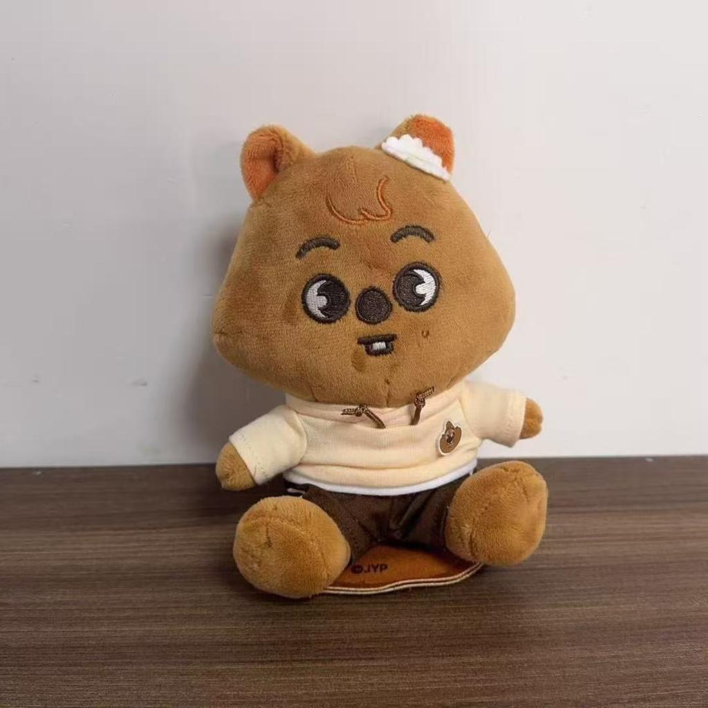 New K-Pop Stray Kids Cartoon Plush Toy Skzoo Plush Doll Sitting Bangchan Felix Plush Doll Surrounding Birthday Gifts