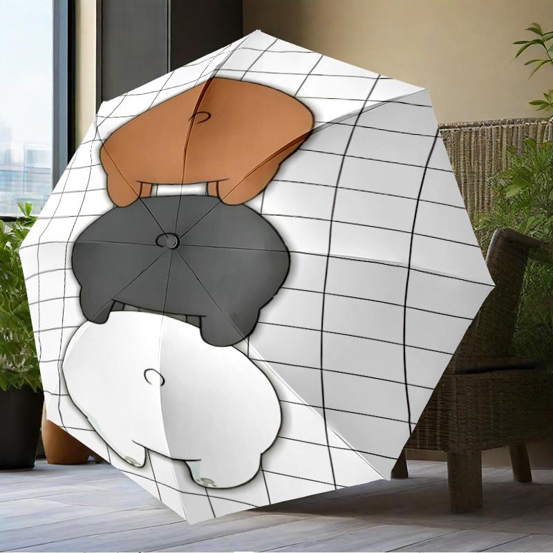 Nightly Friends bears Adventure Umbrella Folding umbrella, automatic umbrella 8-Frame for Travel, camping Use Gift for Halloween Christmas