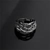 Личное кольцо с морозными ветками, мужские ювелирные изделия, элитное модное переплетенное кольцо, серебро 925 пробы, мужские аксессуары на палец