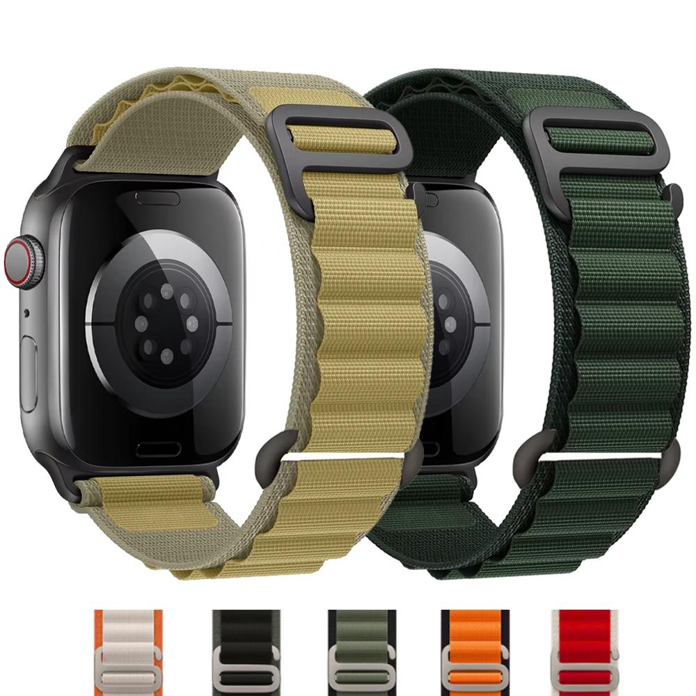 For Apple Watch Band 44mm 40mm 49mm 41mm 45mm 42mm 46mm Alpine loop bracelet correa iWatch Ultra 2 series 7 6 3 se 8 9 10 Straps