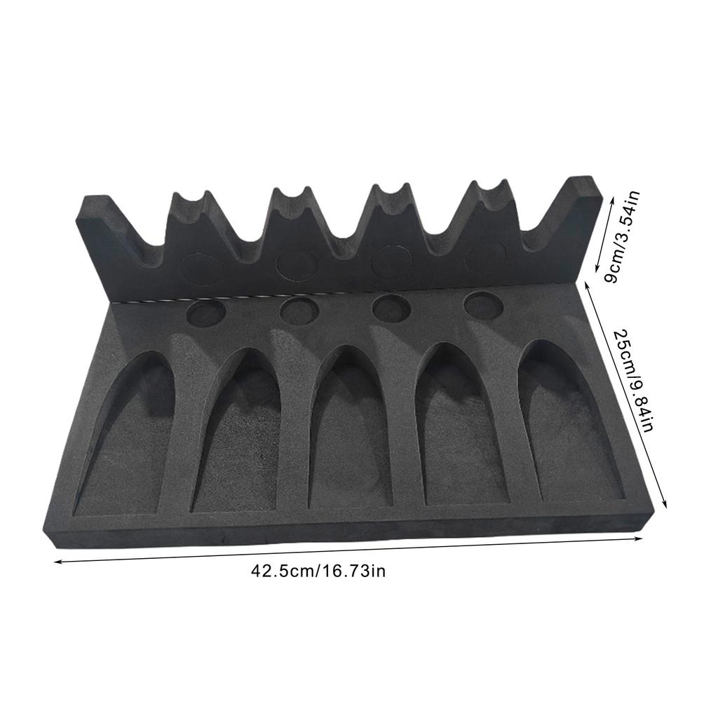 Lightweight Rifles Display Stand 5 Slots EVA Foam Rifles Rack Universal Rifles Barrel Rest Shooting Accessories