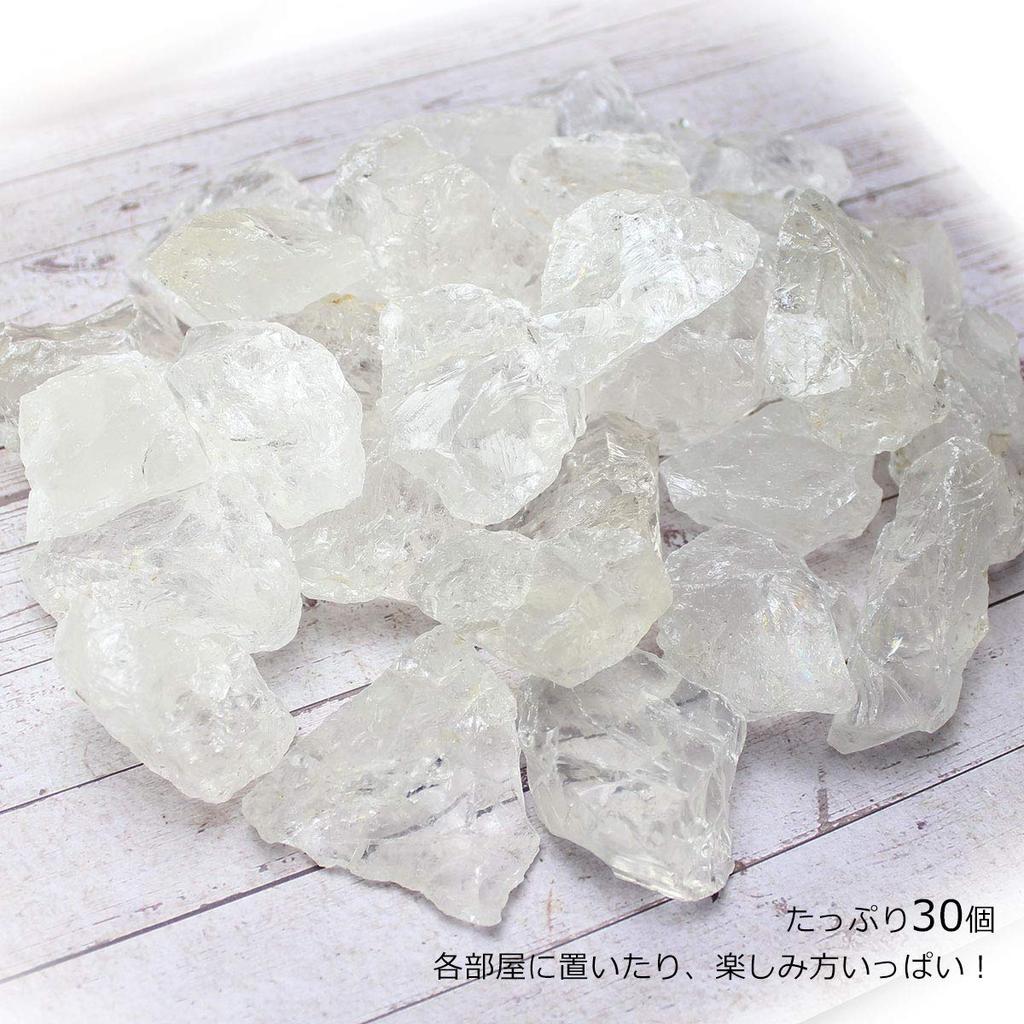 Natural Quartz 30 from Brazil [Outlet Item] [Wagokoro Nenjudo] Crystals, Pieces, Approx. 1400g,