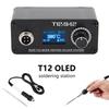 ABWR-MINI T12-942 Паяльная станция OLED-дисплей Питание от постоянного тока Портативный паяльник DC24V 3A Блок питания в комплекте Версия