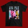Новая Популярная Футболка Ava Max So Am I Хлопок Черный S-5XL FF146 Унисекс Футболка