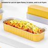 200ML Capacity Foil Container Rectangular Shape Aluminum Foil Box Takeaway Box  Food Takeaway