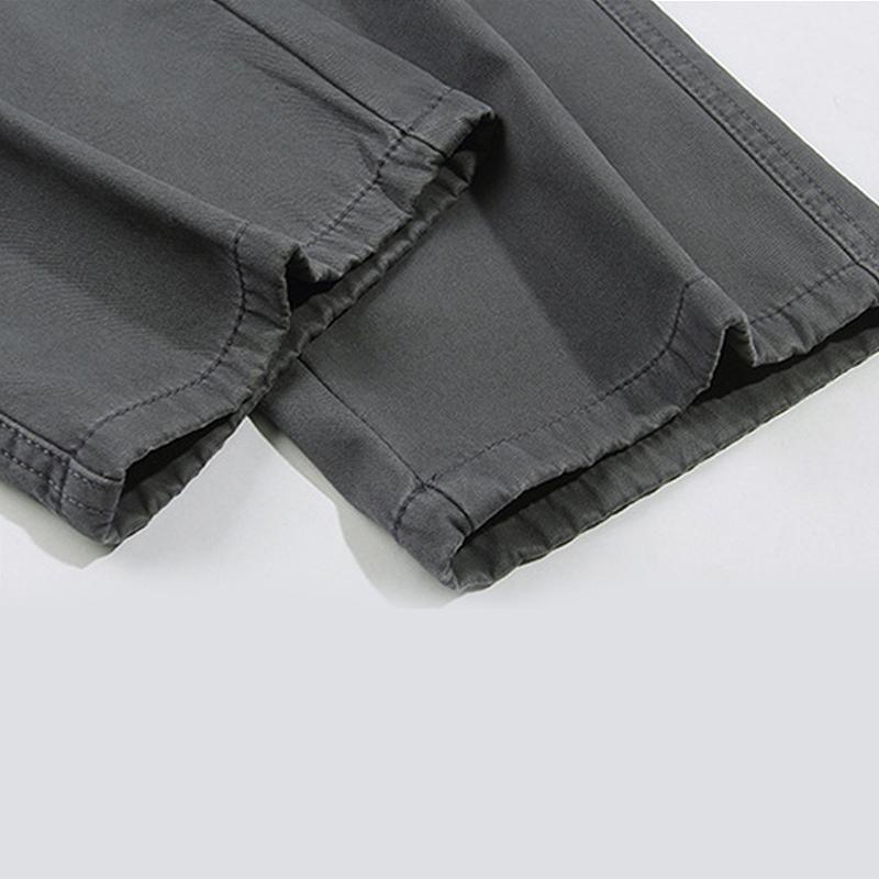 Мужские брюки свободного покроя с тонкими вставками и эластичным поясом, удобные, дышащие, свободные, для отдыха, весна-осень, большие размеры