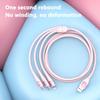 3-in-1 Super Fast Charging Data Cable 120W Suitable for Apple Type-C Android 6A Charging Cable