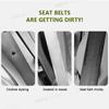 Инструмент для чистки ремней безопасности салона автомобиля, двухсторонний U-образный складной лоток, губка, щетка, ремень безопасности, защита для рук, уход за автомобилем