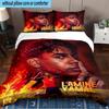 3PCS Football Spirit Ya-mal  Bedding Set,Including 1pc Duvet Cover And 2pcs Pillowcases Perfect for Bedroom, Dormitory, Fan Christmas gift