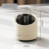 Rotatable Makeup Brush & Pencil Holder with Lid - Dustproof Desktop Organizer for Lipsticks & Eyebrow Pencils