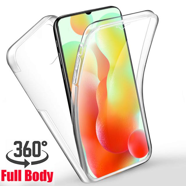 Противоударный чехол для всего тела на 360 градусов, прозрачный защитный чехол для телефона спереди и сзади для Redmi 12C Redmi Note 12 5G Note 12 Pro 5G POCO X5 Pro 5G/X5