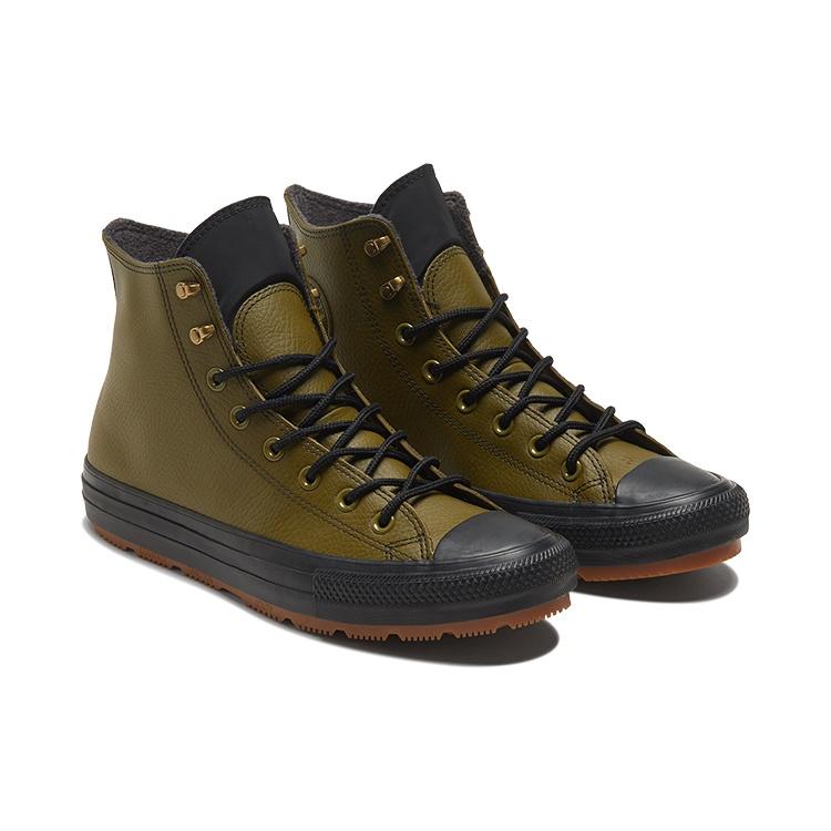 Converse Кеды Chuck Taylor All Star Зимние Кожаные Высокие 'Темный Мох' Мужские 169400C