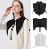 Vintage Cotton Chiffon Detachable Blouse False Collar Shirt Fake Collar Lapel Clothes Accessories