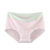 Modal 10A Antibacterial Seamless Mid-Waist Women's Panties - Extra Long Crotch, Breathable, Soft, Skin-Friendly Triangle Design for Summer.