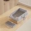 Stainless Steel Cat Bedpans Anti-splash Cover Cat Potty New Cat Litter Box  Pet Supplies