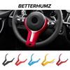 For BMW F20 F21 F23 F30 F32 F34 F36 F39 F15 F16 F10 F48 Made of Alcantara Car Interior Steering Wheel Trim Cover ABS Accessories