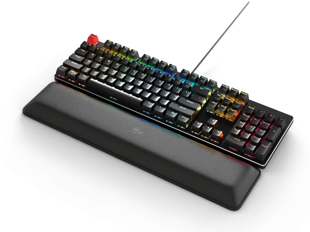 Glorious Keyboard Wrist Rest Gaming Full Size 44cm x 10cm Толщина 25 мм Подставка для запястья Тонкая клавиатура Подставка для рук Подставка для запястья (GWR-100-СТЕЛС)